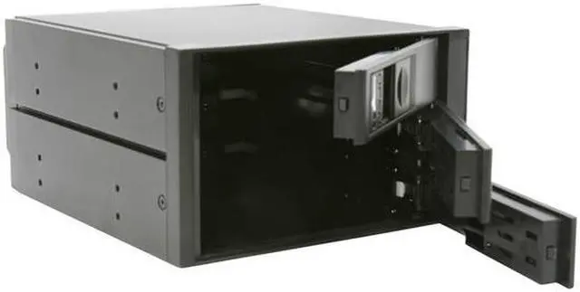 Alt view image 9 of 11 - SNT SNT-SAC2131TL 3x3.5" Hard drive in 2x5.25" Bay SAS/SATA Trayless Backplane Hot Swap RAID Cage