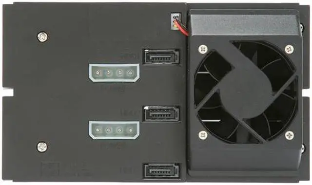 Alt view image 10 of 11 - SNT SNT-SAC2131TL 3x3.5" Hard drive in 2x5.25" Bay SAS/SATA Trayless Backplane Hot Swap RAID Cage
