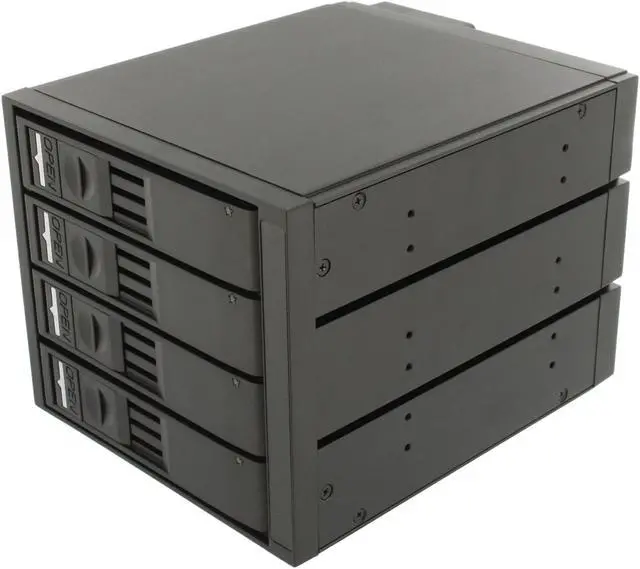 Main image of SNT SNT-SAC3141TL 4x3.5" Hard drive in 3x5.25" Bay SAS/SATA Trayless Backplane Hot Swap RAID Cage