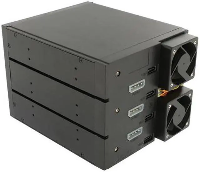 Alt view image 3 of 10 - SNT SNT-SAC3141TL 4x3.5" Hard drive in 3x5.25" Bay SAS/SATA Trayless Backplane Hot Swap RAID Cage