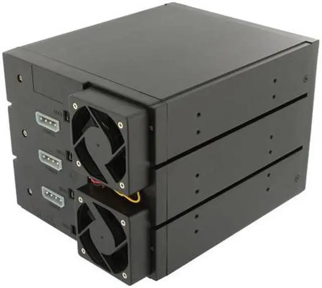 Alt view image 5 of 10 - SNT SNT-SAC3141TL 4x3.5" Hard drive in 3x5.25" Bay SAS/SATA Trayless Backplane Hot Swap RAID Cage