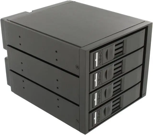 Alt view image 7 of 10 - SNT SNT-SAC3141TL 4x3.5" Hard drive in 3x5.25" Bay SAS/SATA Trayless Backplane Hot Swap RAID Cage