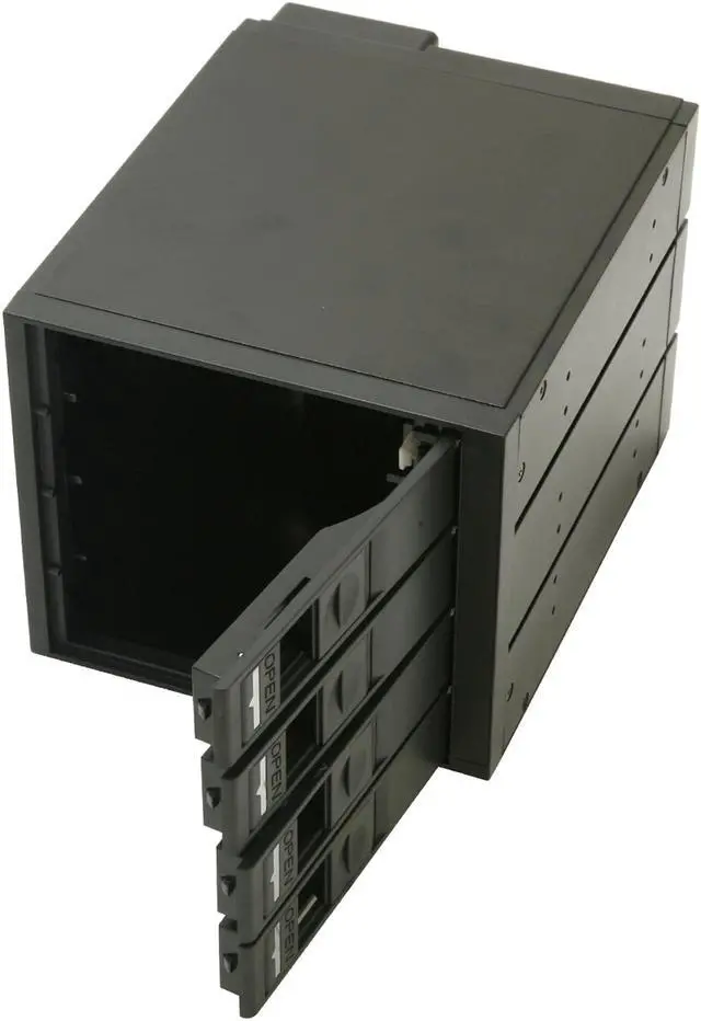 Alt view image 9 of 10 - SNT SNT-SAC3141TL 4x3.5" Hard drive in 3x5.25" Bay SAS/SATA Trayless Backplane Hot Swap RAID Cage