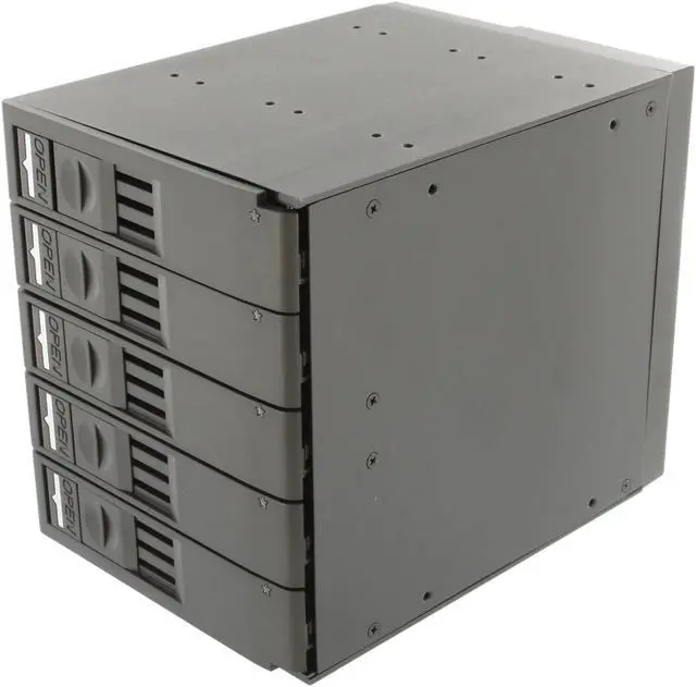 Main image of SNT SNT-SAC3051TL 5 x 3.5" HDD in 3 x 5.25" Bay SAS/SATA Trayless Backplane Hot Swap RAID Cage