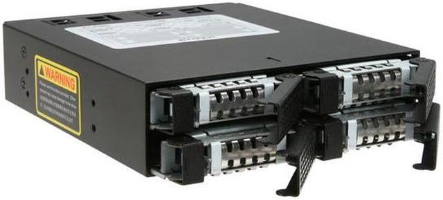 Alt view image 5 of 5 - Icy Dock MB994SP-4S | 4 x 2.5 Inch SATA 6Gbps/SAS HDD/SSD Mobile Rack / Cage in 1 x 5.25 Inch bay | ToughArmor