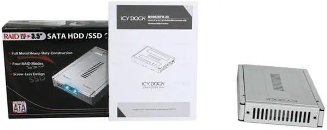 Alt view image 5 of 5 - ICY DOCK EZConvert Pro MB982SPR-2S Full Metal Dual 2.5" to 3.5" SATA 3Gbps SSD & HDD RAID Converter / Adapter/ Mounting Kit / Bracket (RAID 0, 1, BIG & JBOD PM)