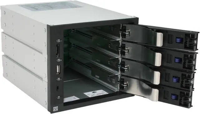 Alt view image 5 of 6 - ICY DOCK MB974SP-B Tray-less 4 in 3 SATA I/II/III Hot-Swap Backplane RAID Cage Module w/ eSATA&USB2.0