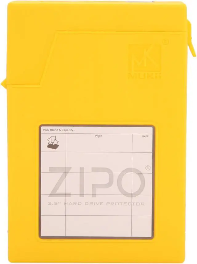 Alt view image 2 of 6 - Mukii ZIO-P010-YL 3.5" HDD Protector, Yellow Color