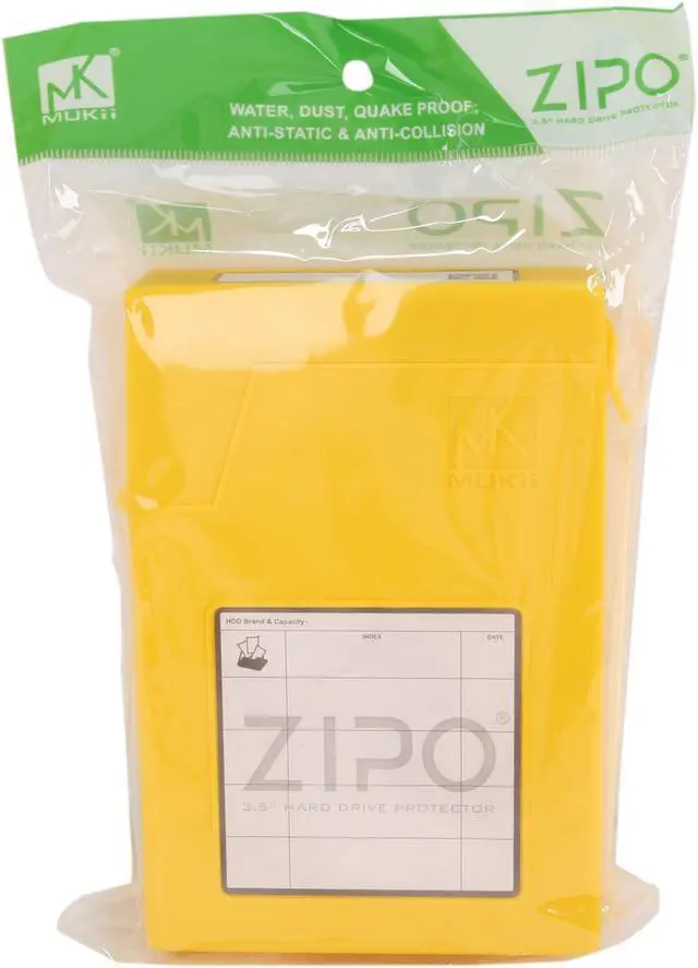 Alt view image 6 of 6 - Mukii ZIO-P010-YL 3.5" HDD Protector, Yellow Color