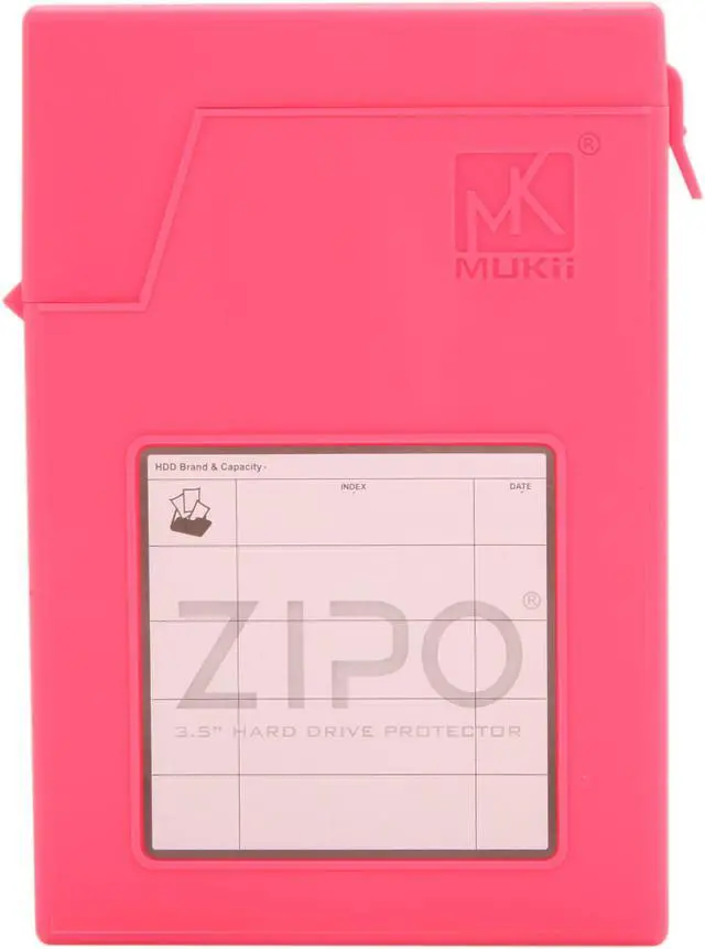 Alt view image 2 of 6 - Mukii ZIO-P010-PK 3.5" HDD Protector, Pink Color