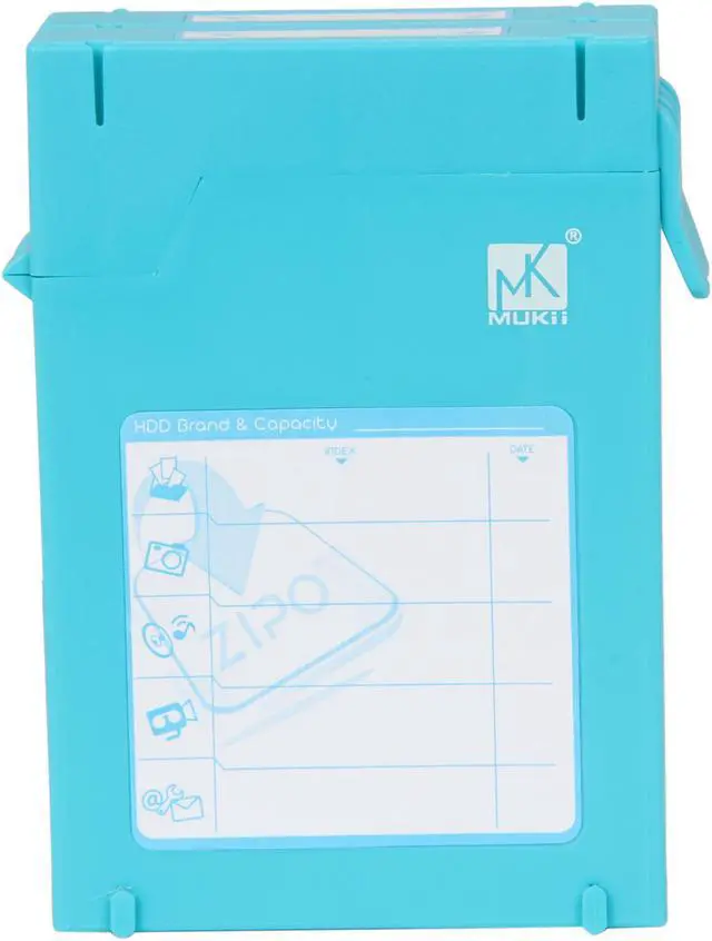 Alt view image 2 of 6 - Mukii ZIO-P210-BL 2.5" HDD Protector Case (2pcs Pack) -Blue