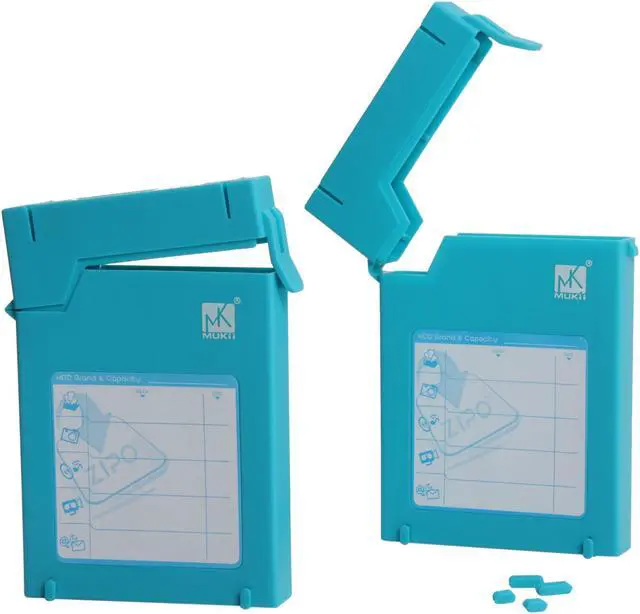 Alt view image 5 of 6 - Mukii ZIO-P210-BL 2.5" HDD Protector Case (2pcs Pack) -Blue