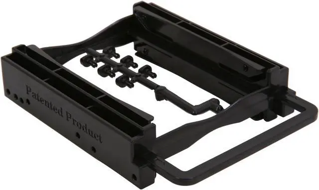 Alt view image 2 of 7 - BYTECC Bracket-252K 2.5" Dual HDD/SSD Screwless Bracket For 3.5" Drive Bay - Black