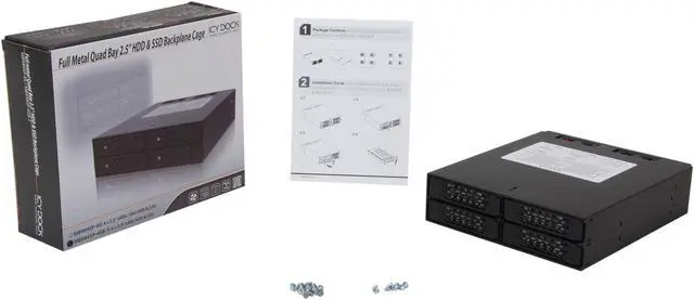 Alt view image 7 of 6 - ICY DOCK 4 x 2.5 SATA 6Gbps HDD / SSD Mobile Rack / Cage in 1 x 5.25 bay - ToughArmor MB994SP-4SB-1