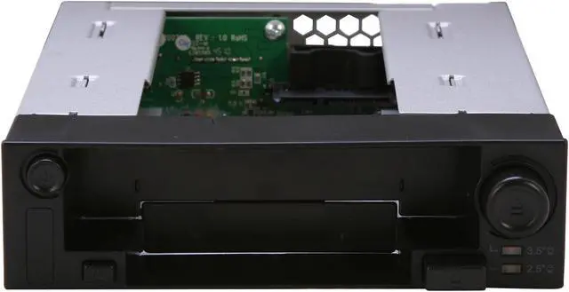 Alt view image 2 of 6 - Icy Dock MB971SP-B | 5.25 Inch Hot Swap Drive Caddy / Docking for 2.5 Inch & 3.5 Inch SATA Hard Drive/SSD | DuoSwap
