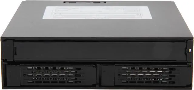 Alt view image 3 of 6 - ICY DOCK 2 Bay 2.5 HDD SSD Hot Swap Backplane Cage Mobile Rack with Slim ODD Tray for 5.25 Drive Bay - ToughArmor MB994IPO-3SB