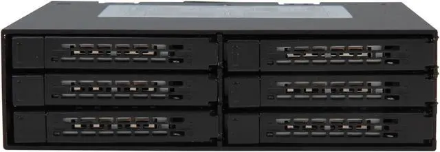 Alt view image 3 of 6 - ICY DOCK Full Metal 6 x 2.5" SATA HDD & SSD HotSwap Backplane Cage Mobile Rack for 5.25" Drive Bay - ToughArmor MB996SP-6SB