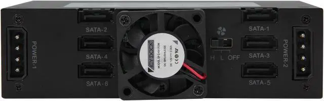 Alt view image 5 of 6 - ICY DOCK Full Metal 6 x 2.5" SATA HDD & SSD HotSwap Backplane Cage Mobile Rack for 5.25" Drive Bay - ToughArmor MB996SP-6SB