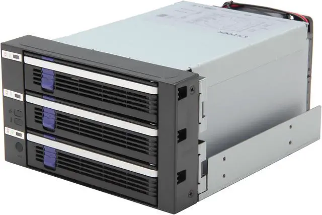 Main image of ICY DOCK MB153SP-B | 3 x 2.5"/3.5" SATA/SAS Hard Drive Backplane Cage in 2X External 5.25" Bay | FatCage