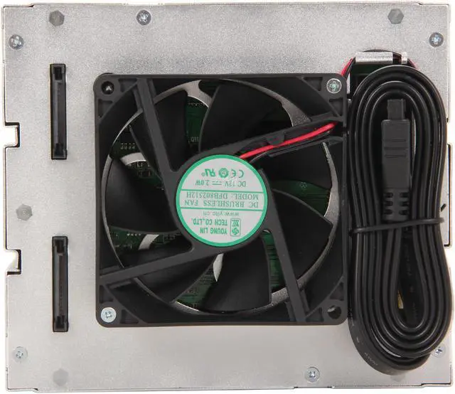 Alt view image 4 of 6 - ICY DOCK FlexCage MB974SP-2B Tray-less 4 x 3.5" HDD in 3 x 5.25" Bay SATA Cage - Front USB 3.0 Hub