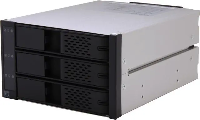 Main image of ICY DOCK Tray-less 3 x 3.5" HDD in 2 x 5.25" Bay SAS / SATA Hot Swap Rack / Cage / Module - FlexCage MB973SP-1B