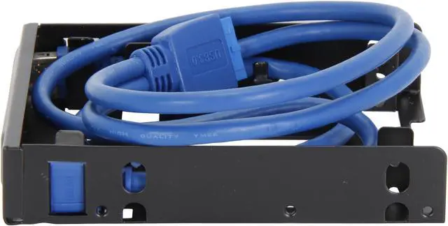 Alt view image 3 of 5 - BYTECC U3-225 USB 3.0 Front Hub Bracket for Dual 2.5" HDD/SSD to 3.5" Tray