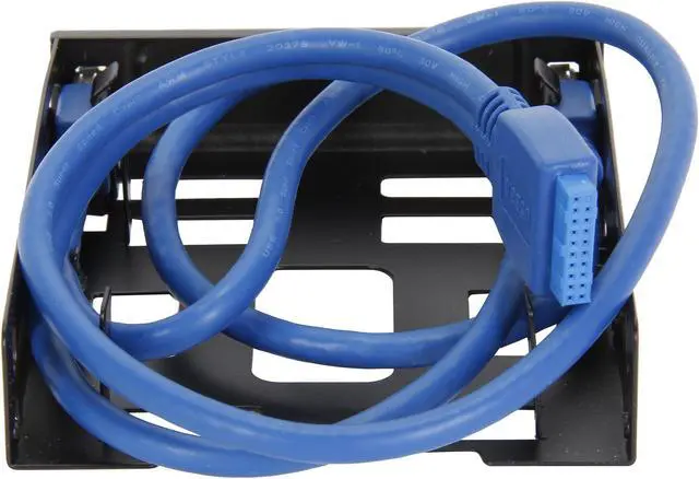 Alt view image 4 of 5 - BYTECC U3-225 USB 3.0 Front Hub Bracket for Dual 2.5" HDD/SSD to 3.5" Tray