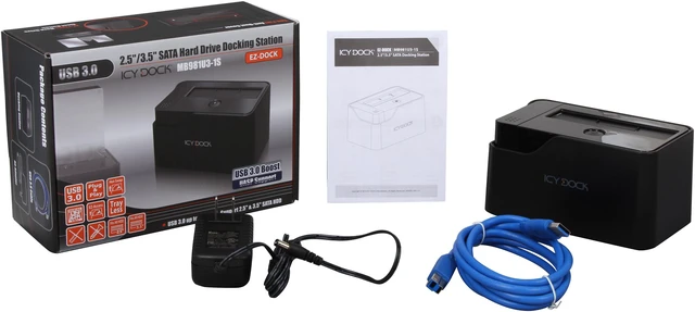 Alt view image 6 of 6 - ICY DOCK EZ-Dock MB981U3-1S 2.5" & 3.5" SATA USB 3.0 Hard Drive & SSD Docking Station