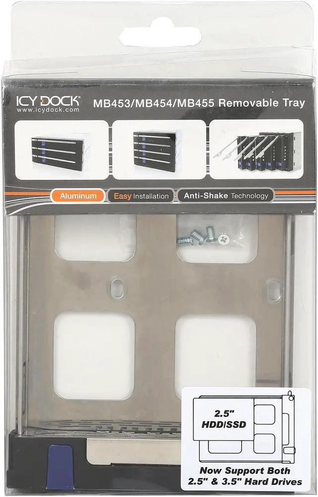Alt view image 7 of 7 - ICY DOCK MB453TRAY-2B 2.5"/3.5" HDD/SSD Tray for FatCage (MB15X) & DataCage (MB45X/MB876) Series