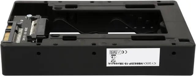 Alt view image 4 of 5 - ICY DOCK 2.5" SSD / SATA Hard Drive to Desktop 3.5" SATA Drive Bay Converter Bracket Mounting Kit - EZConvert MB882SP-1S-3B