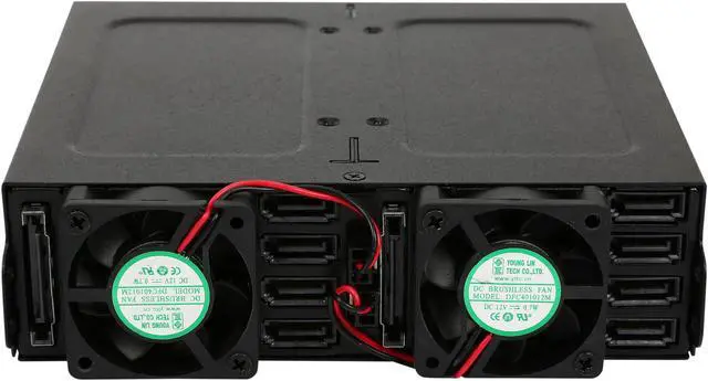 Alt view image 6 of 7 - ICY DOCK Full Metal 8 Bay 2.5" SATA HDD & SSD HotSwap Backplane Cage for 5.25 Drive Bay - ToughArmor MB998SP-B