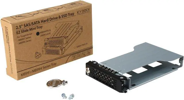 Alt view image 6 of 5 - ICY DOCK MB994TK-B EZ Slide Mini Tray Drive Tray with Metal Lock for ToughArmor MB991, MB994 Series