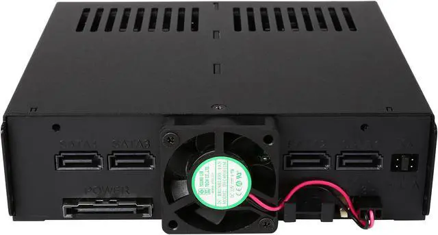 Alt view image 5 of 7 - ICY DOCK 4 x 2.5 SSD to 5.25 Drive Bay Hot Swap Backplane Cage Mobile Rack Comparable to Tray-less Design - ExpressCage MB324SP-B