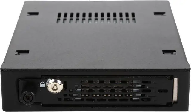 Alt view image 2 of 7 - ICY DOCK Industrial Full Metal 2.5 SATA/SAS HDD & SSD Hot Swap Mobile Rack Cage for 3.5 Drive Bay with Key Lock & Thumb Screw - ToughArmor EX MB491SKL-B