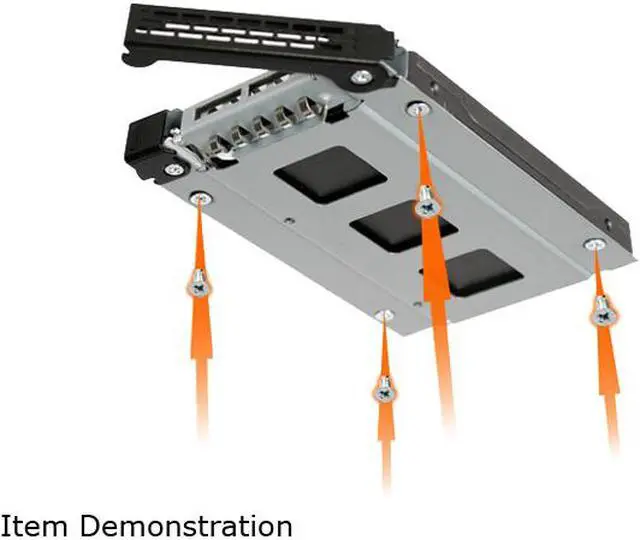 Alt view image 8 of 10 - ICY DOCK Dual Bay RAID 2.5 SATA HDD SSD Hot Swap Mobile Rack Backplane Cage for 3.5 Drive Bay - ToughArmor MB992SKR-B