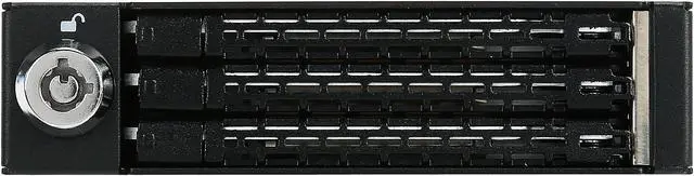 Alt view image 3 of 5 - ICY DOCK Triple Bay 2.5 inch SAS SATA HDD SSD Mobile Rack For External 3.5 inch Drive Bay - ToughArmor MB993SK-B
