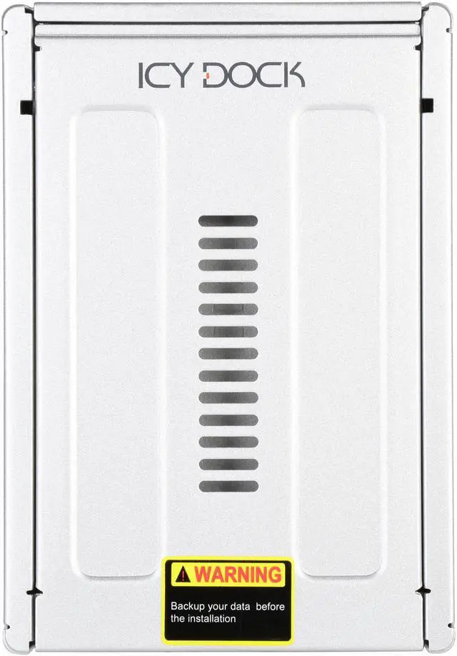 Alt view image 2 of 6 - ICY DOCK EZConvert Pro MB982SPR-2S R1 Full Metal Dual 2.5" SATA HDD / SSD to 3.5" SATA HDD RAID Converter / Mounting Kit for Internal 3.5” Drive Bay