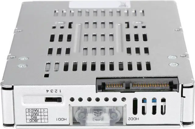 Alt view image 3 of 6 - ICY DOCK EZConvert Pro MB982SPR-2S R1 Full Metal Dual 2.5" SATA HDD / SSD to 3.5" SATA HDD RAID Converter / Mounting Kit for Internal 3.5” Drive Bay