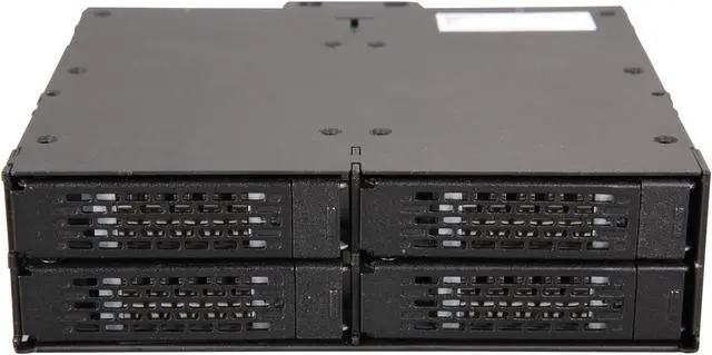 Alt view image 5 of 7 - ToughArmor MB607SP-B Rugged Full Metal 4 Bay 2.5" SATA HDD & SSD Backplane Cage for External 5.25" Bay