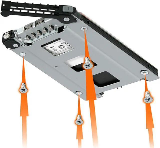 Alt view image 7 of 9 - Icy Dock MB998SK-B | Rugged Full Metal 8 Bay 2.5" SATA HDD & SSD (5 - 7mm) Backplane Cage with Locking Trays for External 5.25" Bay | ToughArmor