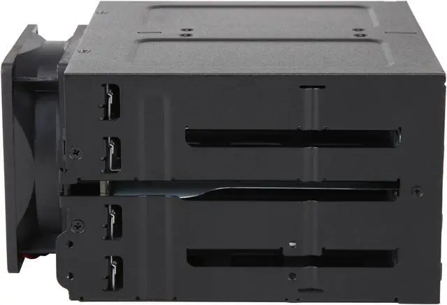 Alt view image 3 of 7 - ICY DOCK MB508SP-B Rugged Full Metal 8 Bay 2.5" SAS/SATA SSD/HDD Backplane Cage for 2x External 5.25" Bay