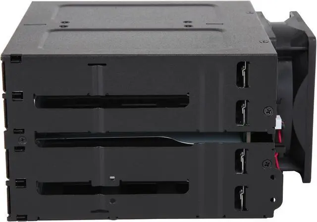 Alt view image 5 of 7 - ICY DOCK MB508SP-B Rugged Full Metal 8 Bay 2.5" SAS/SATA SSD/HDD Backplane Cage for 2x External 5.25" Bay