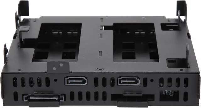Alt view image 5 of 7 - ICY DOCK ExpressCage MB732SPO-B Ultra Slim/Slim ODD Bracket & Dual 2.5" SAS/SATA HDD/SSD Hot Swap Cage for External 5.25" ODD Bay