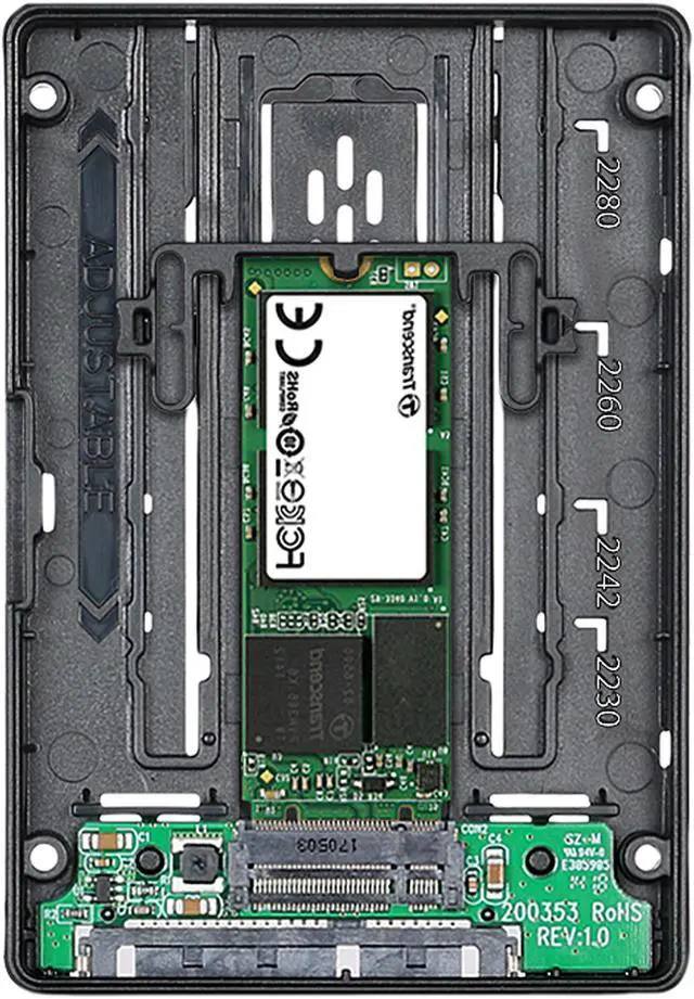 Alt view image 12 of 18 - ICY DOCK MB703M2P-B ZConvert MB703M2P-B M.2 SATA SSD to 2.5" SATA SSD Converter Adapter