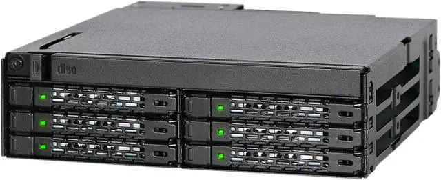 Alt view image 2 of 7 - ICY DOCK MB606SPO-B ToughArmor MB606SPO-B 6 x 2.5" SAS/SATA SSD/HDD & Ultra Slim ODD Backplane Cage for External 5.25" Bay