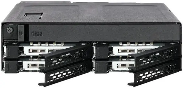 Alt view image 7 of 8 - ICY DOCK ToughArmor MB604SPO-B 4 x 2.5" SAS & SATA SSD/HDD & (Ultra) Slim ODD Backplane Cage