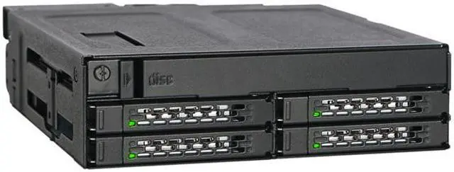 Alt view image 3 of 8 - ICY DOCK ToughArmor MB604SPO-B 4 x 2.5" SAS & SATA SSD/HDD & (Ultra) Slim ODD Backplane Cage