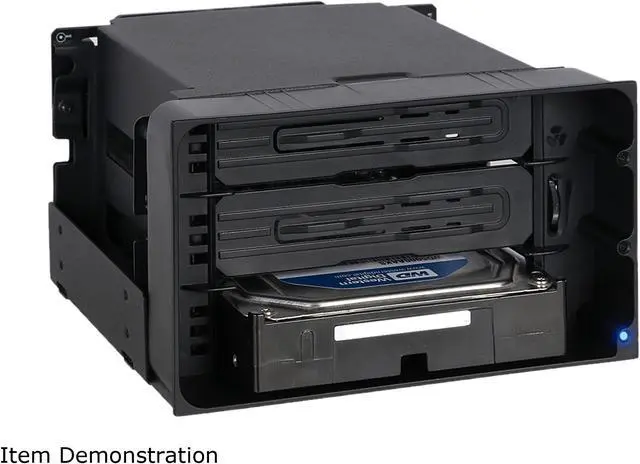 Alt view image 4 of 8 - ICY DOCK flexiDOCK MB830SP-B Tray-less 3 Bay Removable 3.5-inch SATA/SAS Hard Drive Docking Enclosure in 2 x 5.25-inch Optical Bay (w/ Cables)