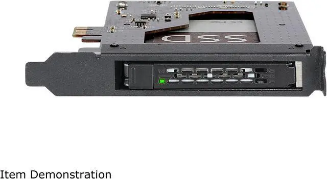 Alt view image 7 of 10 - ICY DOCK ToughArmor MB839SP-B 2.5" SATA SSD/HDD to PCIe 2.0 x1 Hot-Swap Mobile Rack for PCIe Expansion Slot