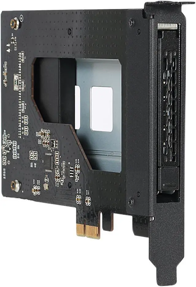 Alt view image 4 of 10 - ICY DOCK ToughArmor MB839SP-B 2.5" SATA SSD/HDD to PCIe 2.0 x1 Hot-Swap Mobile Rack for PCIe Expansion Slot